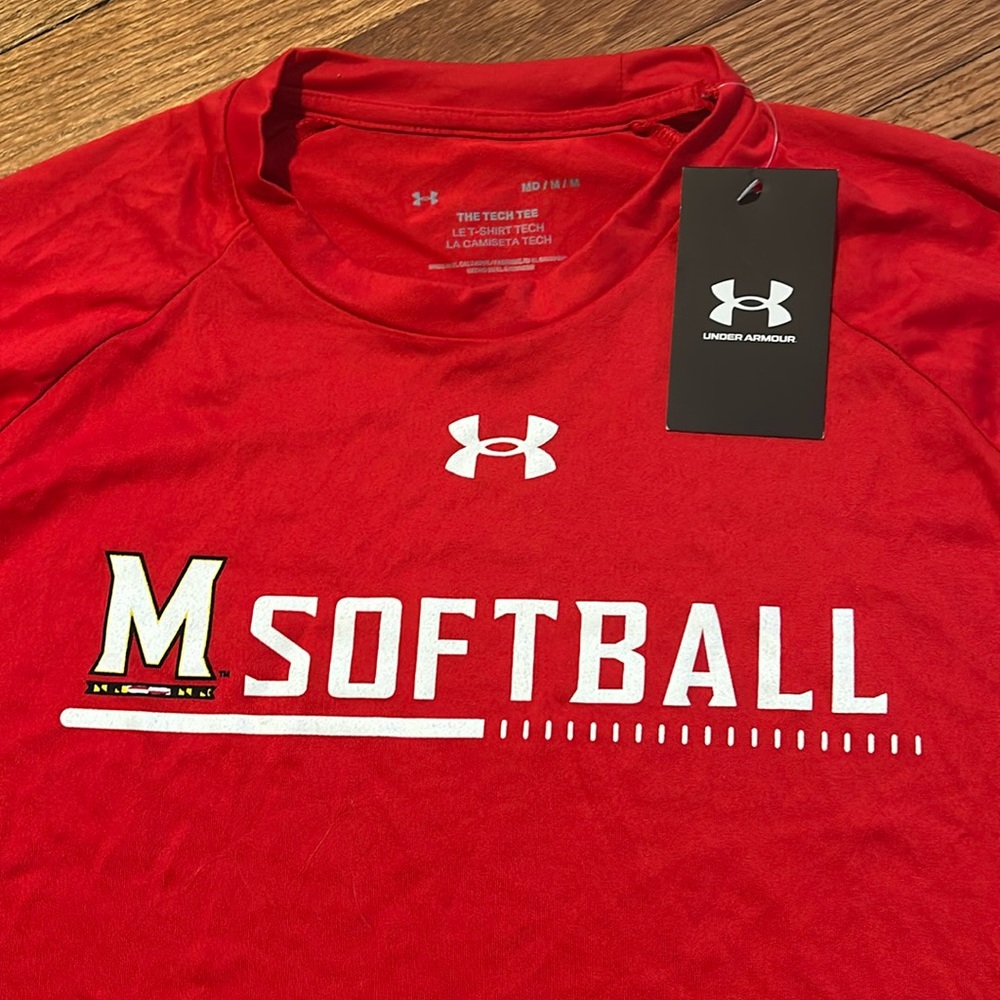 University of Maryland Under Armour Short Sleeve Softball T-Shirt